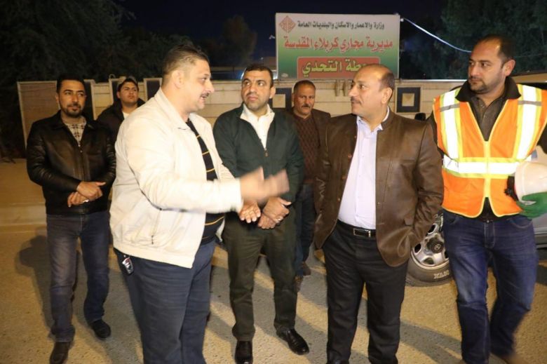 محافظ كربلاء يتفقّد ليلاً المشاريع الخدمية في المحافظة