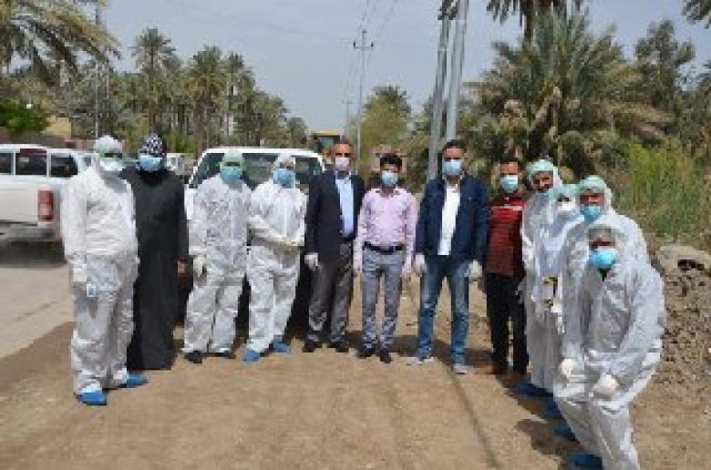 صحة كربلاء:زيارات وارشادات تُقدم للمناطق التي شهدت ظهور اصابات لفيروس كورونا