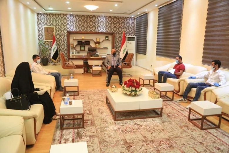محافظ كربلاء المقدسة يلتقي بممثلي رابطة المهندسين ويؤكد على دعم حقوق المهندسين