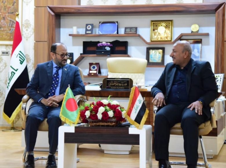محافظ كربلاء المقدسة يستقبل سفير جمهورية بنغلادش لبحث سبل التعاون في المجالات المشتركة