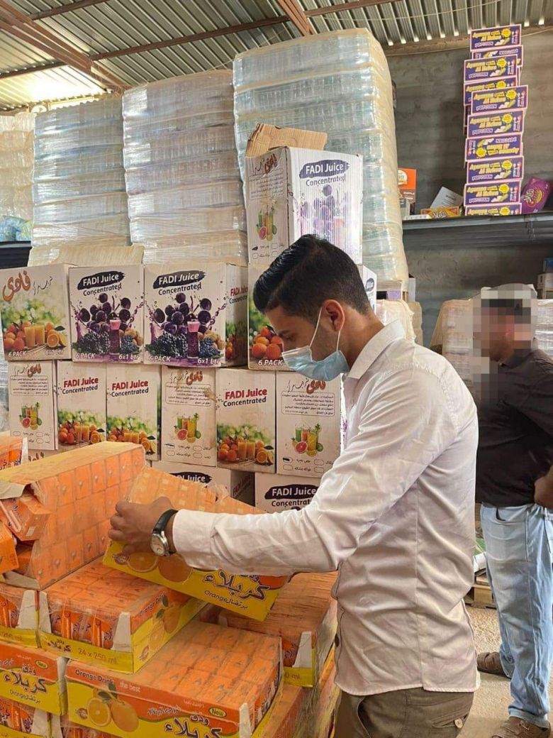 صحة كربلاء تتلف موادا غذائية غير صالحة للإستهلاك البشري