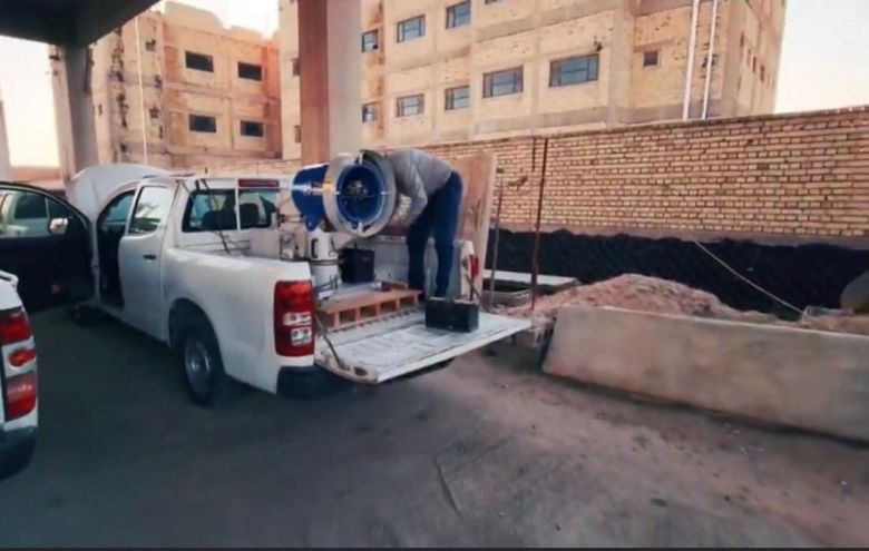بالرش الفضائي … صحة كربلاء تنفذ حملة واسعة لمكافحة نواقل الامراض في مناطق مختلفة من المحافظة