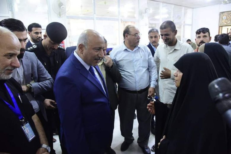 محافظ كربلاء يتابع اجراءات دائرة التقاعد الخاصة بشريحة المتقاعدين