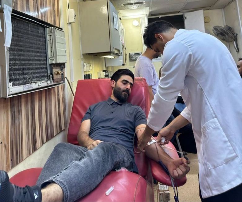 صحة كربلاء تواصل حملاتها في  التبرع بالدم لتعزيز رصيدها خلال الزيارة الاربعينية