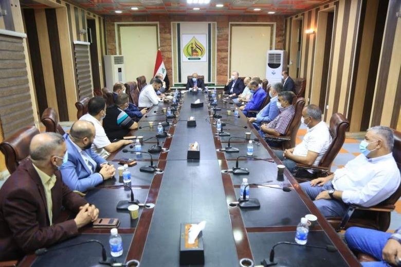 محافظ كربلاء المقدسة يبحث تنشيط الواقع الاقتصادي مع رابطة اصحاب الفنادق وغرفة التجارة في المحافظة