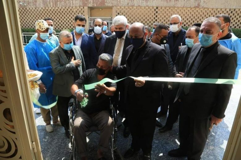 الخطابي يفتتح بنايات جديدة في مدينة الامام الحسين الطبية ويشيد بجهود الجيش الأبيض