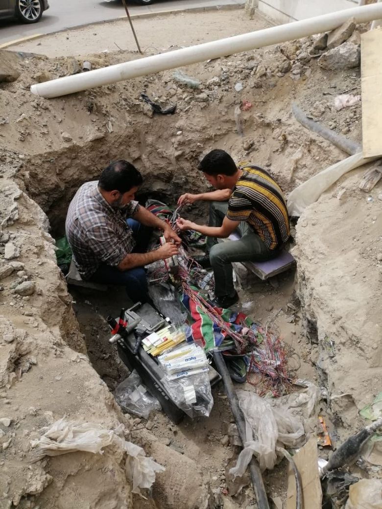 اتصالات كربلاء  تستمر بصيانة الشبكات وإعادة خدمات الكابينات للعمل بما يخدم المصلحة