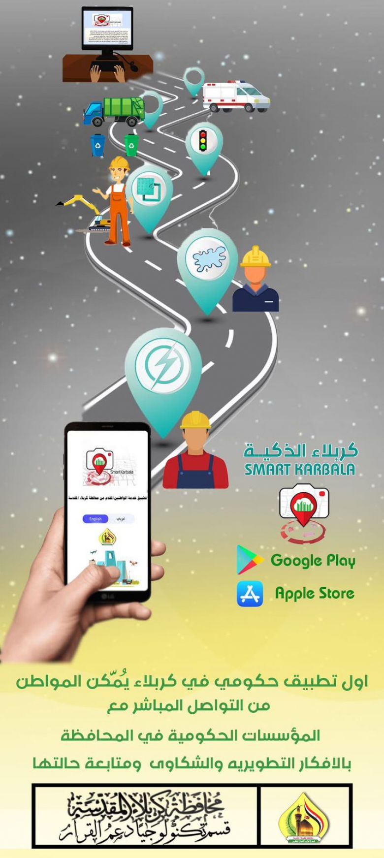 من إدارة الخدمات إلى دعم القرار.. منظومة تقنية متكاملة تضع كربلاء في صدارة المدن الذكية بالعراق