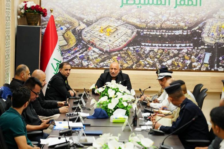 محافظ كربلاء المقدسة يعقد اجتماعاً في المقر المسيطر ويؤكد سرعة معالجة الملاحظات الميدانية